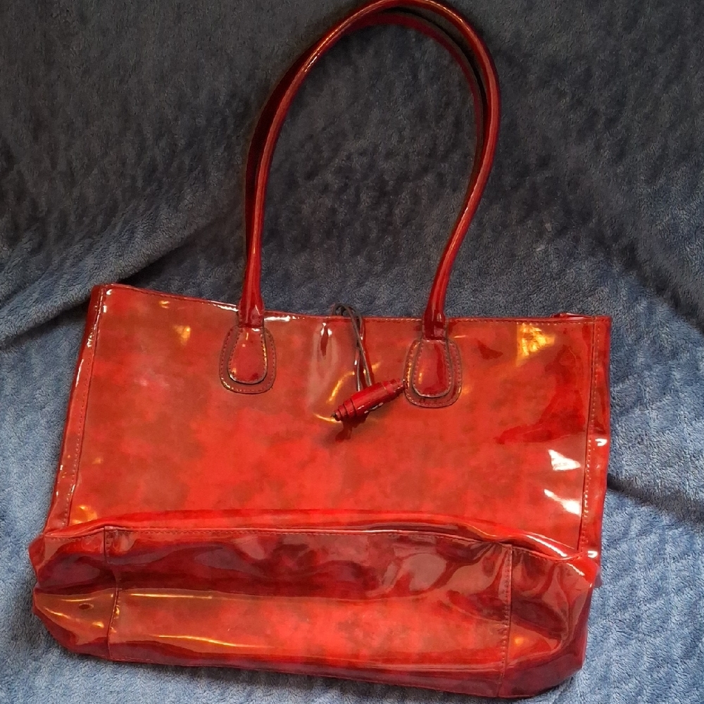 Stylish Red Tote Bag